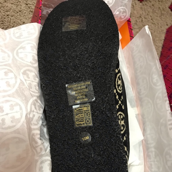 Tory Burch T MONOGRAM BUDDY SHEARLING LOAFER Size 8.5,9,10 - Picture 11 of 16